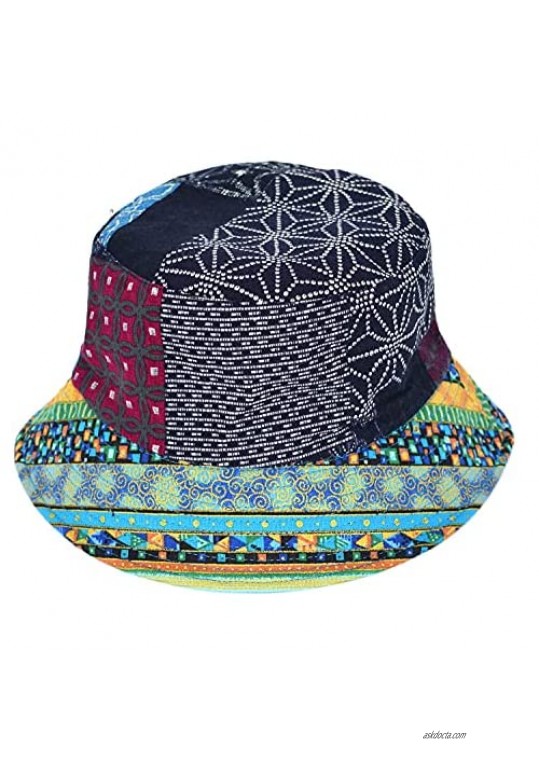 Cute Bucket Hats Summer Travel Fishing Fisherman Beach Hip Hop Sun Hat Outdoor Cap for Unisex Reversible Double-Side-Wear