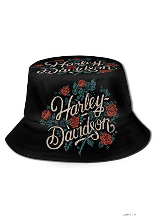 Harley Davidson Adult Bucket Hat Travel Beach Fisherman Cap Men Women Teens