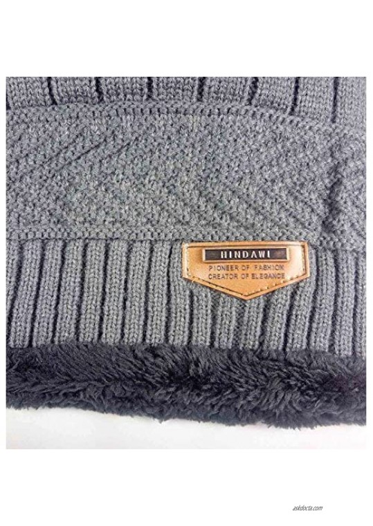 HINDAWI Womens Slouchy Beanie Winter Hat Knit Warm Snow Ski Skull Outdoor Cap