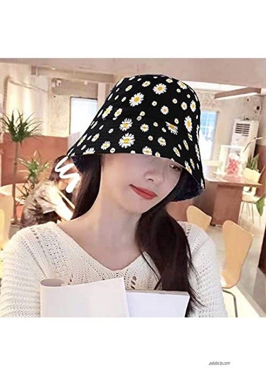 Leopard Bucket Hat for Women Fashion Reversible Design Packable Trendy Brown Sun Hat