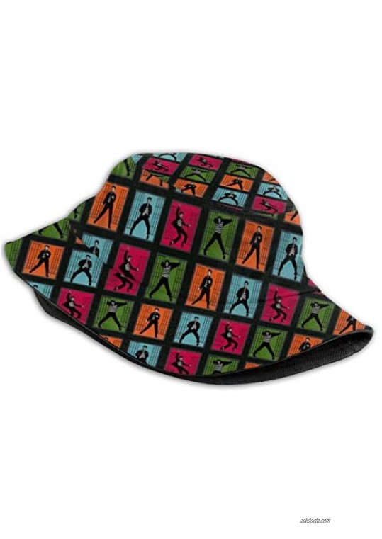 Packable Reversible Fisherman Bucket Sun Hat for Men Women