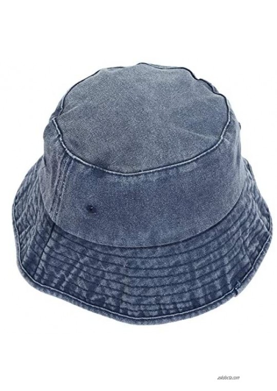 Samtree Washed Cotton Bucket Hat for Women and Men Travel Fishing Caps Summer Foldable Brim Sun Hat