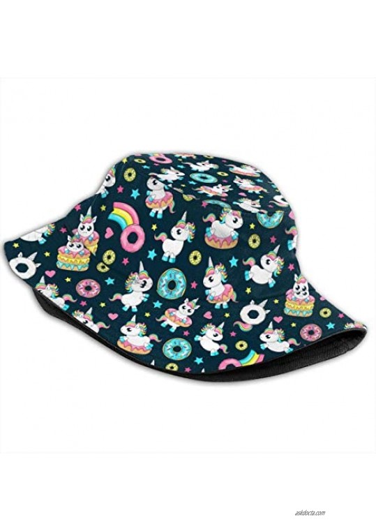 TOLUYOQU Trippy Alien Sunflowers Unisex Packable Bucket Hat Summer Fisherman Hat Travel Beach Sun Cap for Men Women
