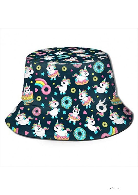 TOLUYOQU Trippy Alien Sunflowers Unisex Packable Bucket Hat Summer Fisherman Hat Travel Beach Sun Cap for Men Women