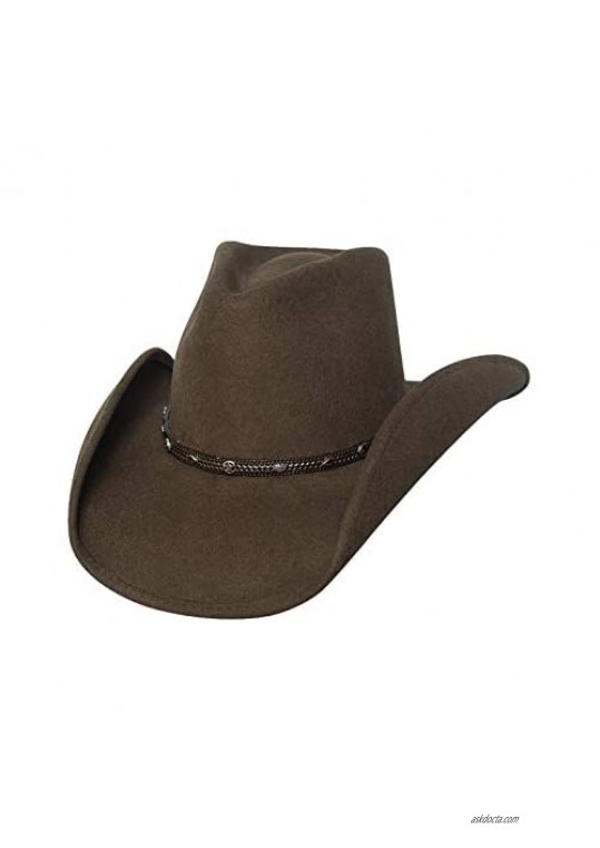 Bullhide Hats 0328BR Thunderbird Felt Brown Cowboy Hat Size: Medium