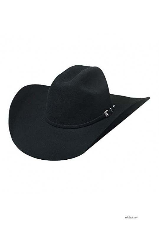 Bullhide Hats 0666Bl Broken Horn 4X 7 1/8 Black Cowboy Hat