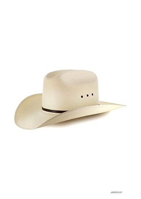 Moonshine Spirit Men's 8X River Bank Straw Cowboy Hat Natural 6 7/8