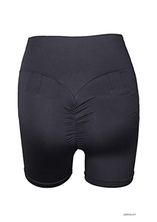 PLENTOP Yoga Pants for Women High Waist Butt Ruched Leggings Booty Scrunch Textured