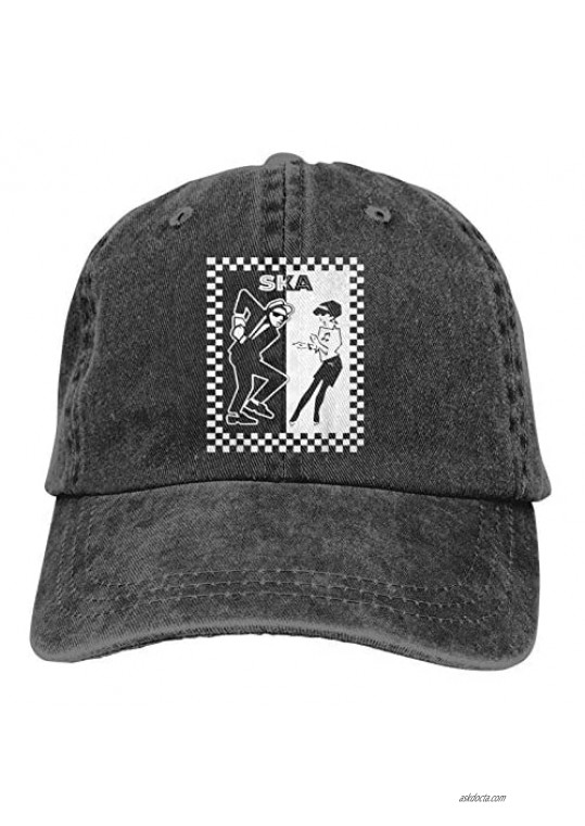Ska Music Hat Unisex Cowboy Hat Does Not Pick Up The Face Shape Hat Circumference 21.6-23.2 Inches