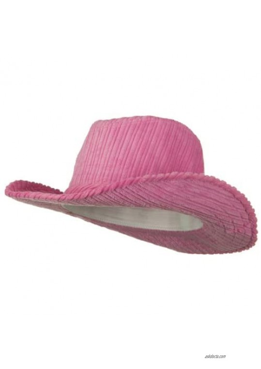 SS/Sophia Corduroy Cowboy Hat - Pink