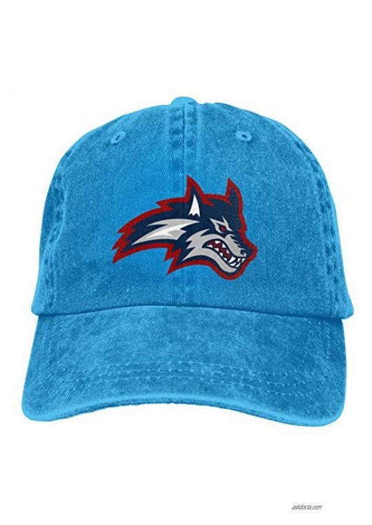 Stony Brook University Adult Cowboy Baseball Caps Denim Hats for Men Women