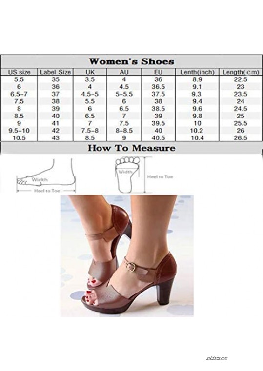 Women Open Toe Ankle Strap Chunky Heel Pump Elegant Working Daily Shoes High Heel Dressy Sandals