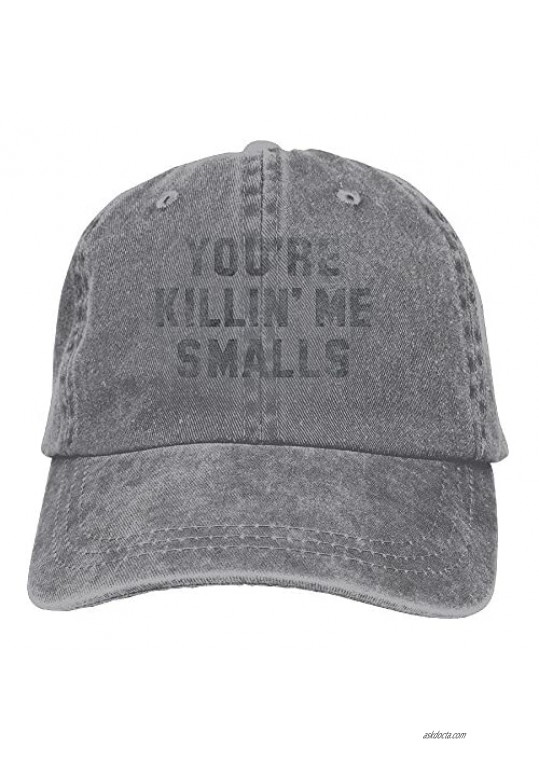 XZFQW You're Killing Me Smalls Trend Printing Cowboy Hat Fashion Baseball Cap for Men and Women Black