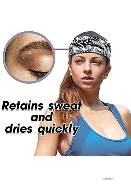 Aseking Workout Sports Headband for Women(3 Pack) - Lightweight Women Sweatband Gym Accessories for Running Yoga Sports and Daily