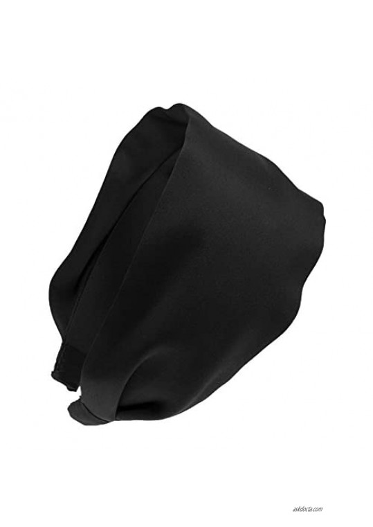 L. Erickson USA Scarf Headband - Silk Charmeuse Black