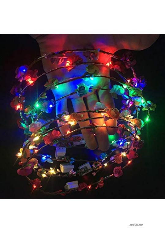 LED Light Headband Luminous Headband for Wedding Festival Holiday Halloween Christmas New Year Party