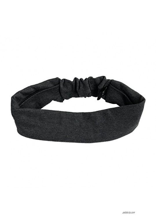 Satin Life Satin Lined Headband Protective Style (Dark Heather Gray)