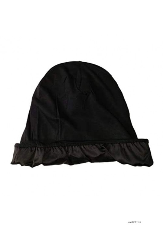 Always Eleven Prime Quality Satin Lined Modal Hair Cap - Slouchy Beanie Cap for Women - Sleeping Cap for Curly Hair