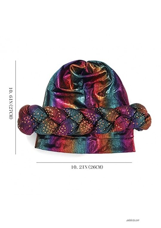 Bohend Women Turban Thick Braided Headband Twist Braid Headscarf Cap Hair Covered Wraps Hat