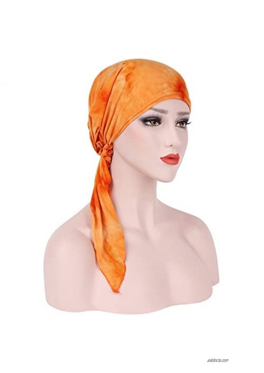 KINGREE Chemo Cap Turban Headwear Multi Function Headwrap and Chemo Hats for Hairloss