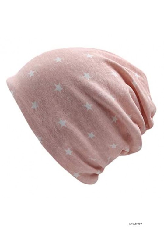 Qiabao Womens Stretchy Cotton Beanie Chemo Cap Cancer Hats Headwear