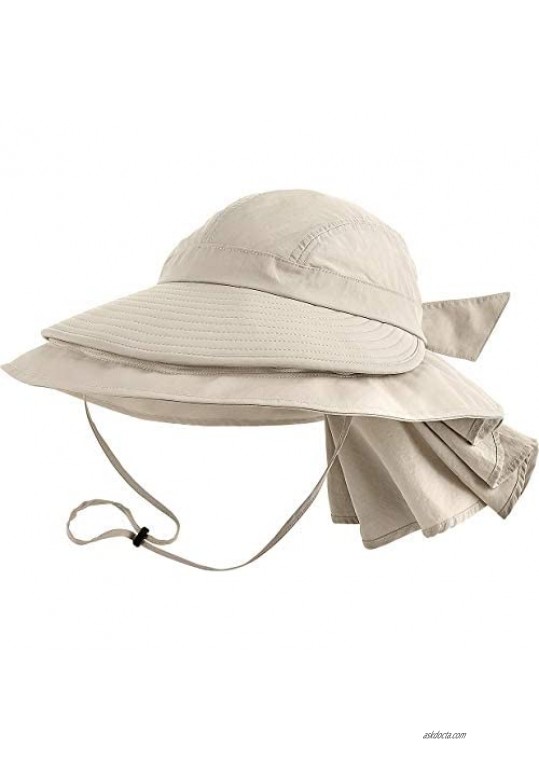 Coolibar UPF 50+ Women's Tatum Convertible Explorer Hat - Sun Protective