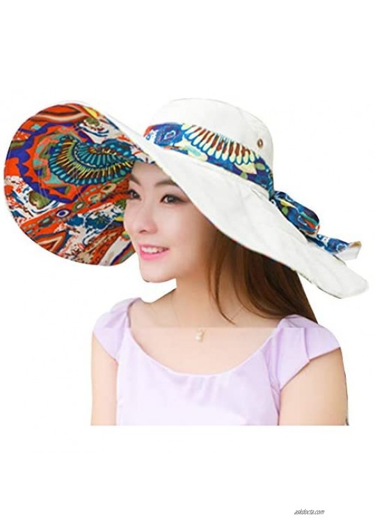 HAPEE Large Wide Brim Sun Hat for Women Summer Hats for Beach Garding Floppy