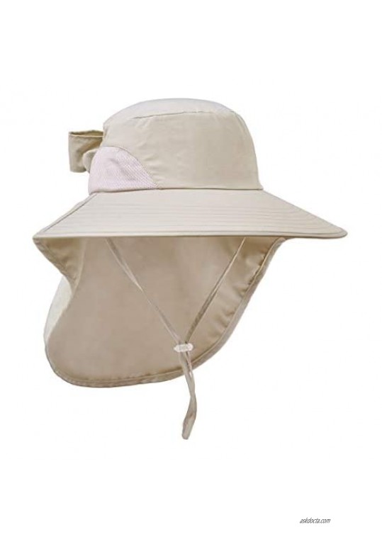 Lenikis Women's Outdoor Activities UV Protecting Sun Hats with Neck Flap