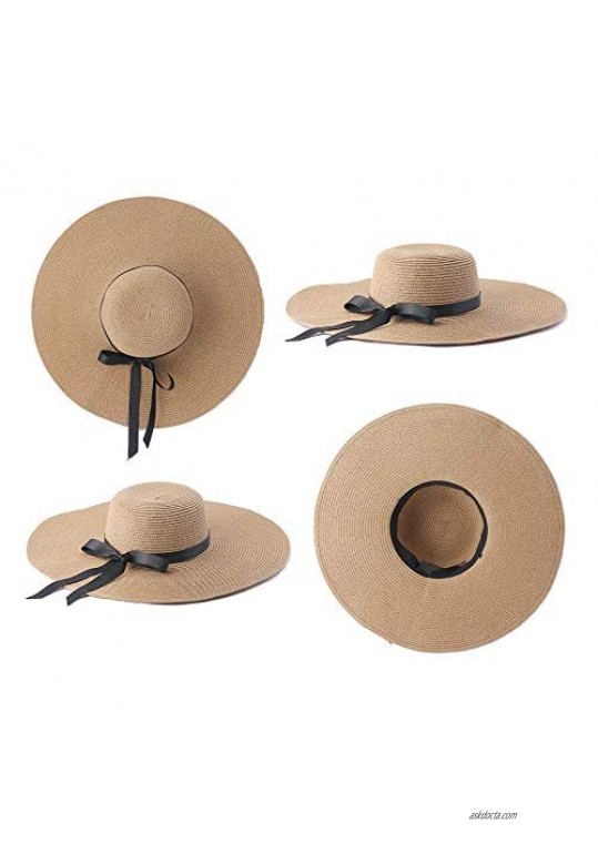Straw Hat for Women Summer Sun Hat for Beach Gardening Hiking Packable Sun Hat Women Offers Sun Protection Hat for Summer