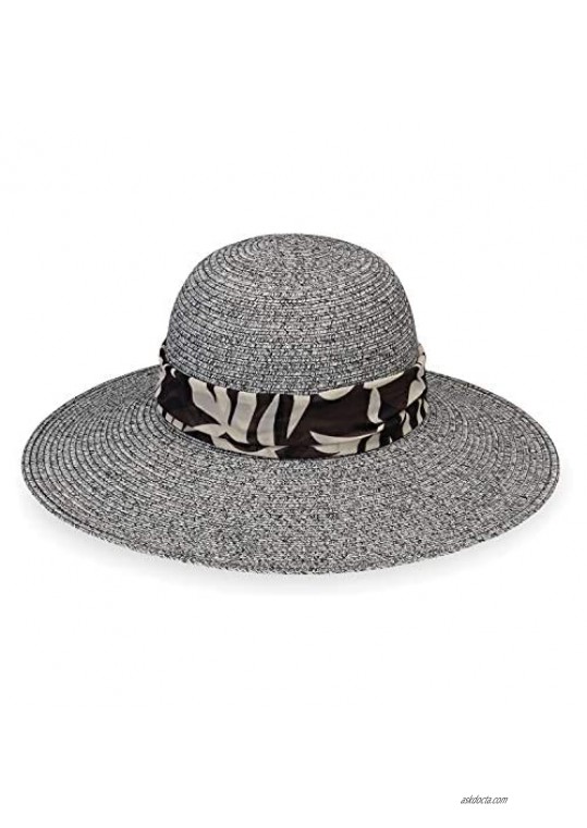 Wallaroo Hat Company Women’s Mia Sun Hat – UPF 50+  Broad Brim  Elegant Style  Designed in Australia