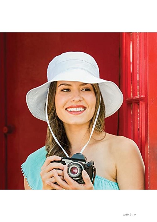 Wallaroo Hat Company Women’s Piper Sun Hat – UPF 50+ Adjustable Packable Ready for Adventure Designed in Australia