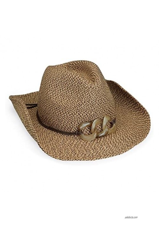 Wallaroo Hat Company Women’s Sierra Cowboy Hat – UPF 50+ Modern Cowboy Sun Hat Designed in Australia.