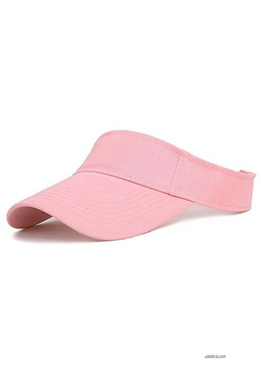 5 PC Colored Sun Visor Bingo Vegas Golf Beach UV Protection Sports Hat for Women