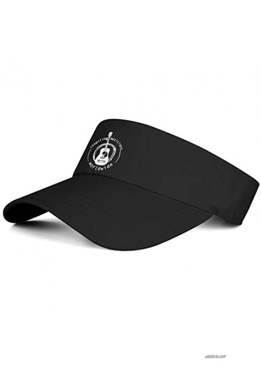 C.-F.-Martin-Guitar-White- Sun Visor Snapback Hats Caps for Women's Kids