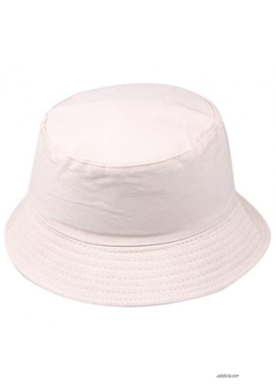 DZQUY Cotton Unisex Solid Color Hat Travel Fisherman Cap Hiking Beach Sports Outdoor Slouchy Fashion Summer Sun Hat