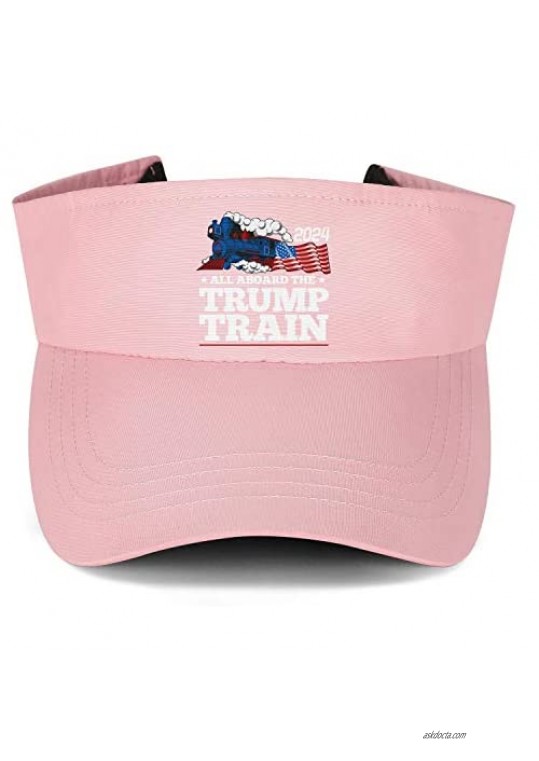 Literally-Anyone-Else-Trump-2024 Sport Sun Visor Hat Pink Visor Hat for Womens and Girls