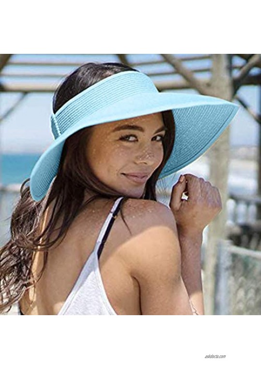 Women's Rollable Drafting Hat Sun Hat Beach Hat Outdoor Sun Visor Hat