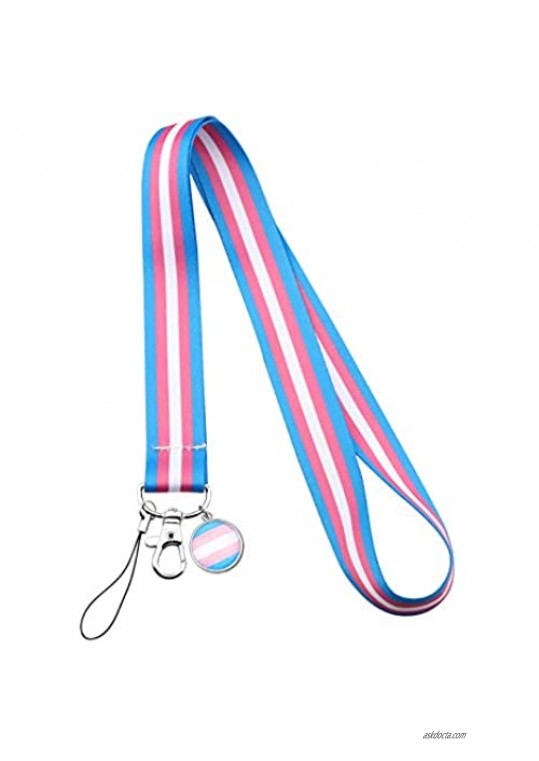 KEYCHIN LGBT Mobile Phone Lanyards Rainbow Gay Pride Mobile Phone Straps Neck Lanyards ID Card Office Card Neck Strings/Strap