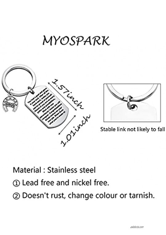 MYOSPARK New Job Keychain Gifts Best Wishes On Your New Job Good Luck Gift Coworker Leaving Gift New Beginnings Gift