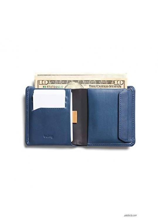 Bellroy Coin Wallet (Slim Coin Wallet Bifold Leather Design Holds 4-8 Cards Magnetic Closure Coin Pouch)