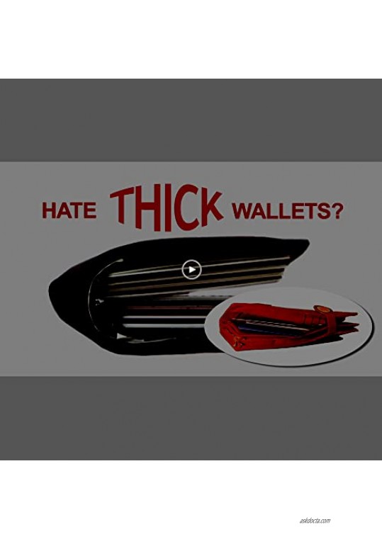 Big Skinny Men's RFID Blocking Leather Super Skinny Bi-Fold Wallet Holds Up To 35 Cards Black