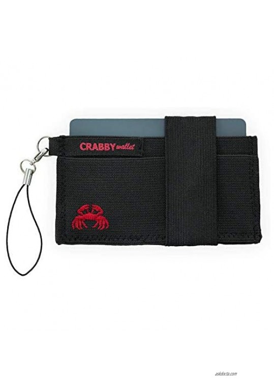 Crabby Gear - Front Pocket Wallet - Minimalist Wallet - Elastic