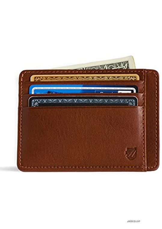 Front Pocket Wallet in Tuscany leather  Men's Wallet  RFID Minimalist Card Holder from Axess