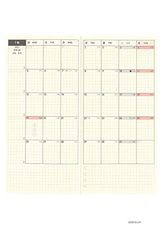 Hobonichi Techo Weeks [Japanese/Wallet-Size/Apr 2021 Start] Colors: Twinkle