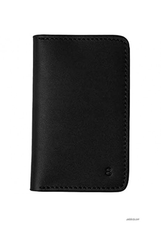 Holden Card Wallet by Everyman Limited Edition Full Grain Leather Slim Wallet for Men Black Finish
