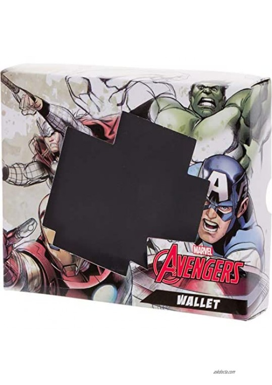 Marvel Comics Men's Character Interior Print Bifold Wallet (Multi Color 2)