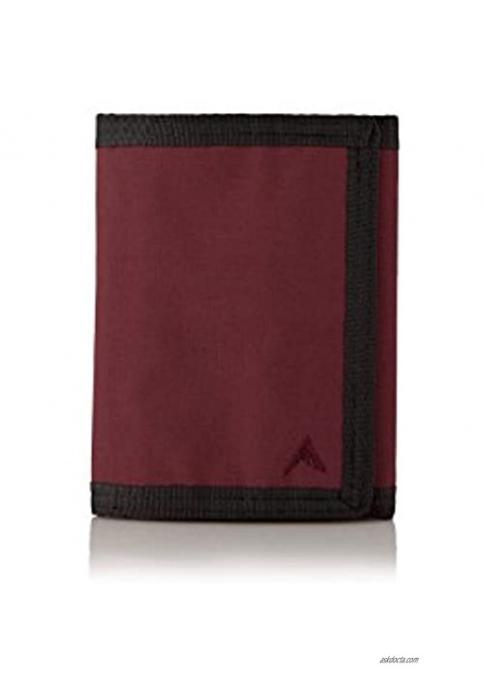 Mule Switchback Mens Wallet | Nylon RFID Protected Trifold Water Resistant ID Window | Holds 12 cards Oxblood