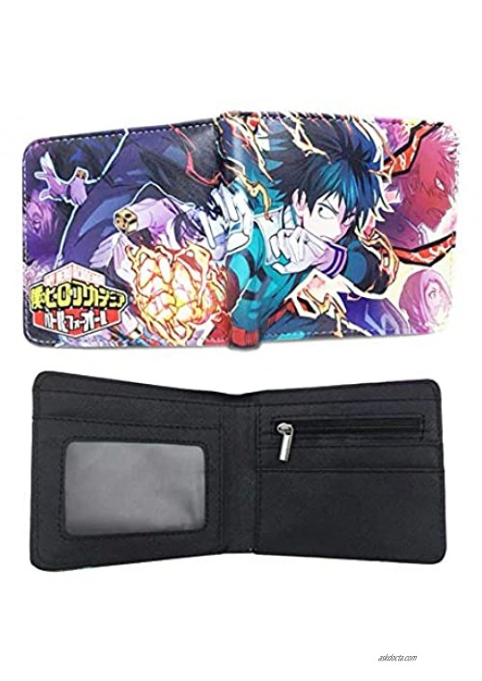 My Hero Academia Wallet Set Included Bifold Wallet Keychain Phone Ring Holder