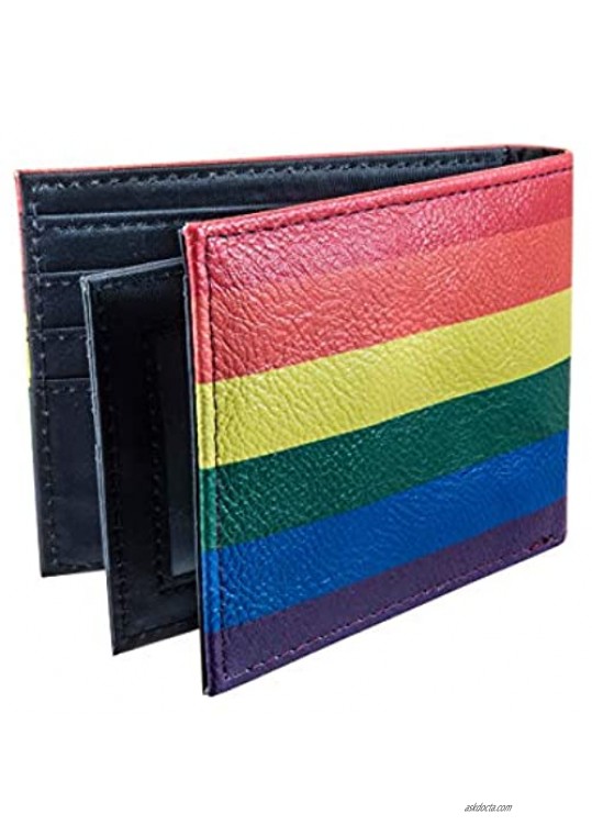 Rainbow Pride Bi Fold PU Wallet