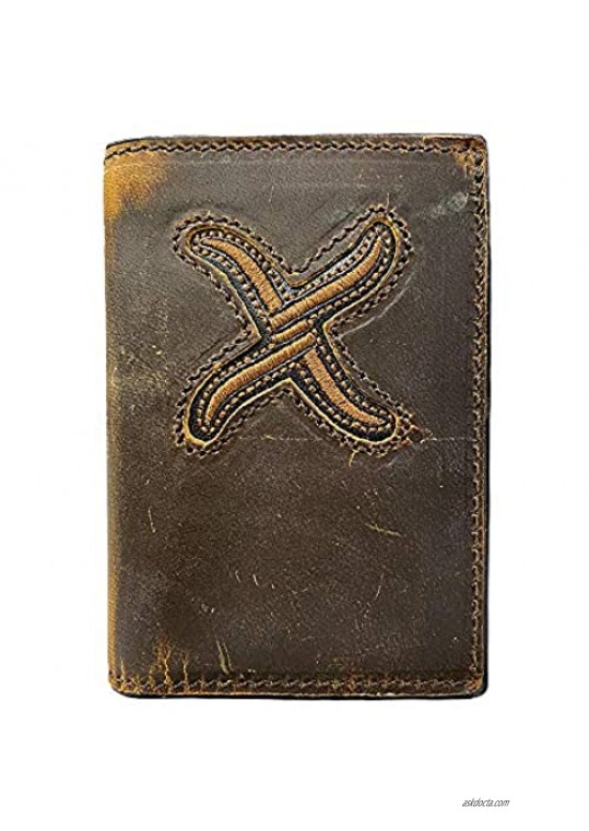 TWISTED X Men’s Leather Trifold Wallet